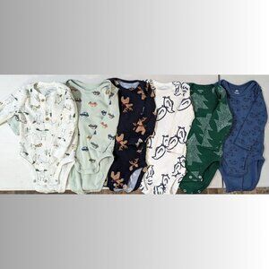 Lot of 6 month long sleeve onesies